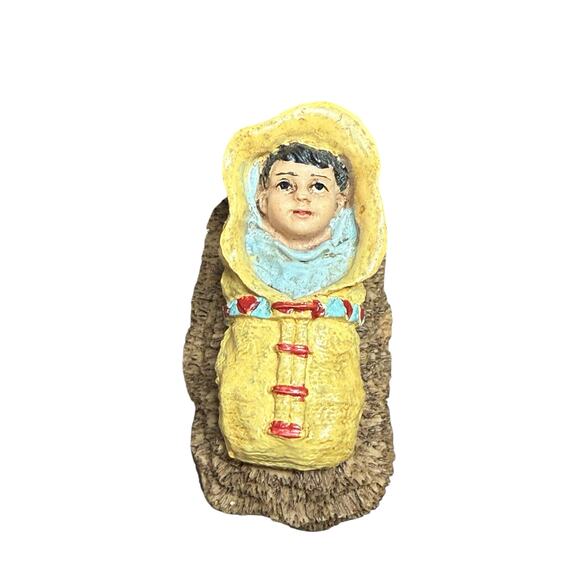 Christmas Nativity Set Native American Scene Resin Vintage Southwestern Folk Art - Picture 2 of 16